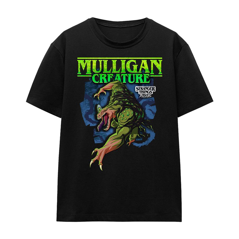 Black - Front - Stranger Things: Tales from ´85 Womens-Ladies Mulligan T-Shirt