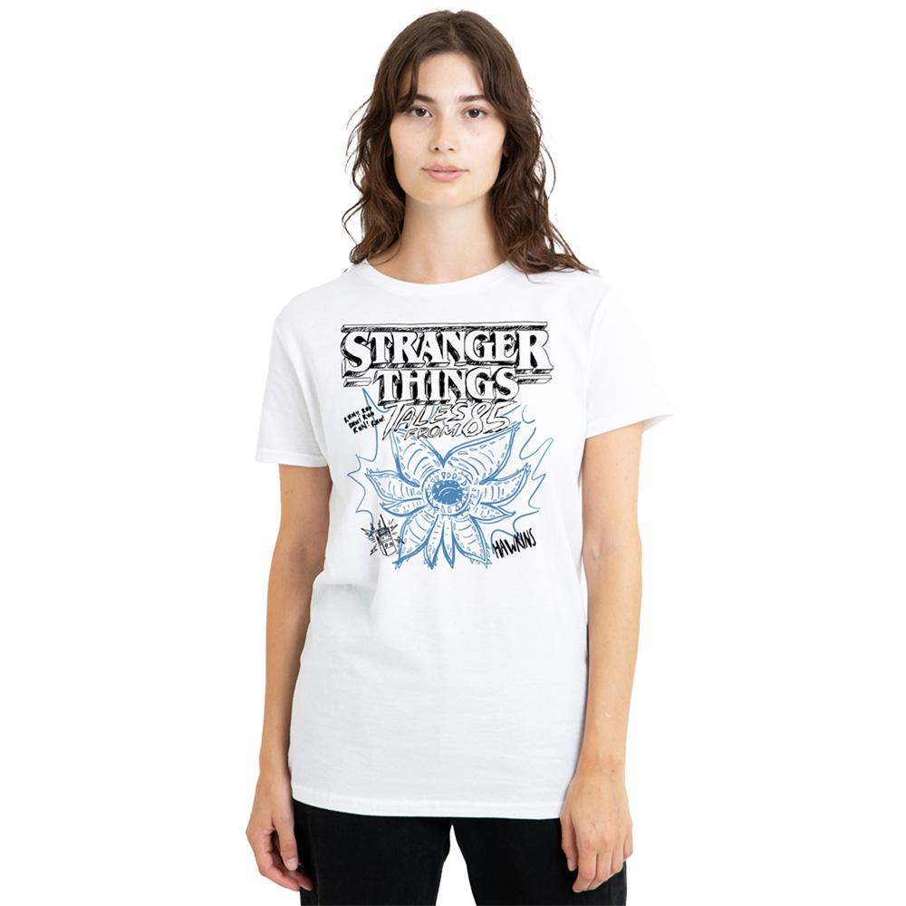 White - Lifestyle - Stranger Things: Tales from ´85 Womens-Ladies Demogorgon T-Shirt
