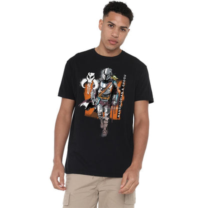 Black - Lifestyle - The Mandalorian & Grogu Unisex Adult Graffiti Spray T-Shirt