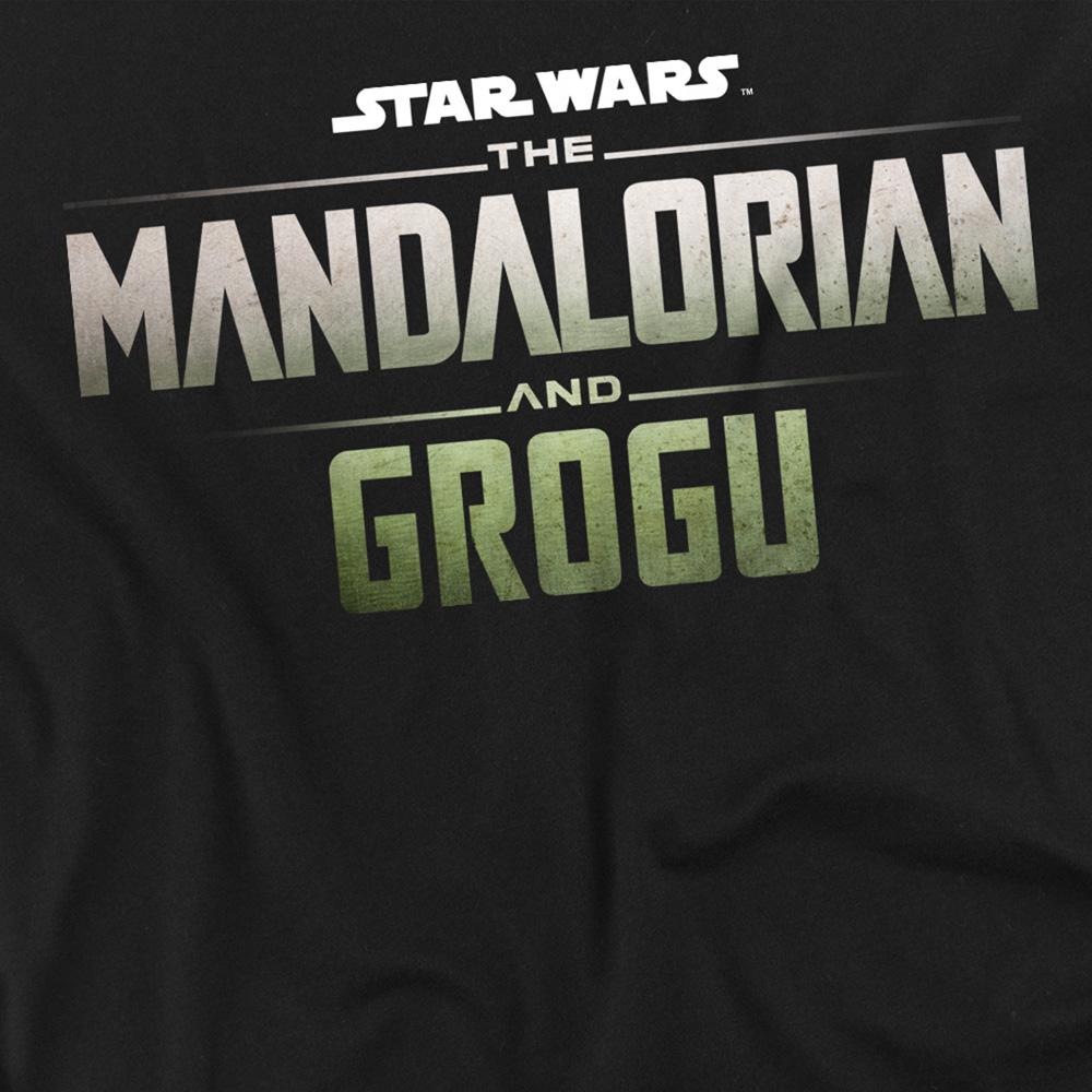 Black - Side - The Mandalorian & Grogu Unisex Adult Movie Logo T-Shirt