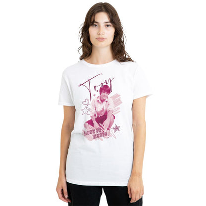 White - Lifestyle - High School Musical Womens-Ladies Troy T-Shirt