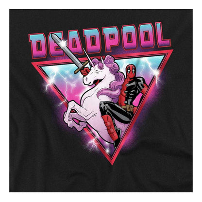 Black - Side - Deadpool Unisex Adult Wade Unicorn T-Shirt