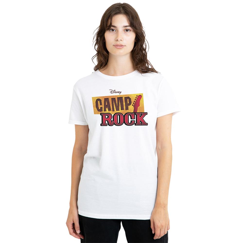 White - Lifestyle - Camp Rock Womens-Ladies Classic Logo T-Shirt