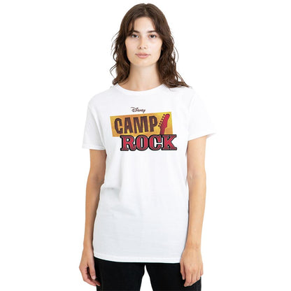 White - Lifestyle - Camp Rock Womens-Ladies Classic Logo T-Shirt