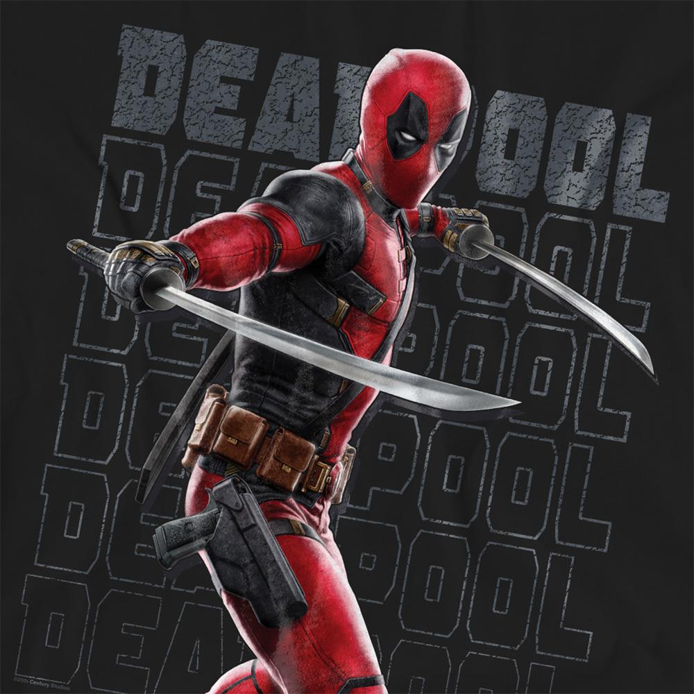Black - Side - Deadpool & Wolverine Womens-Ladies Wade Katanas T-Shirt