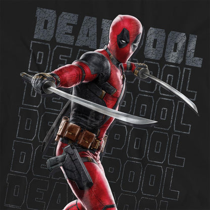 Black - Side - Deadpool & Wolverine Womens-Ladies Wade Katanas T-Shirt