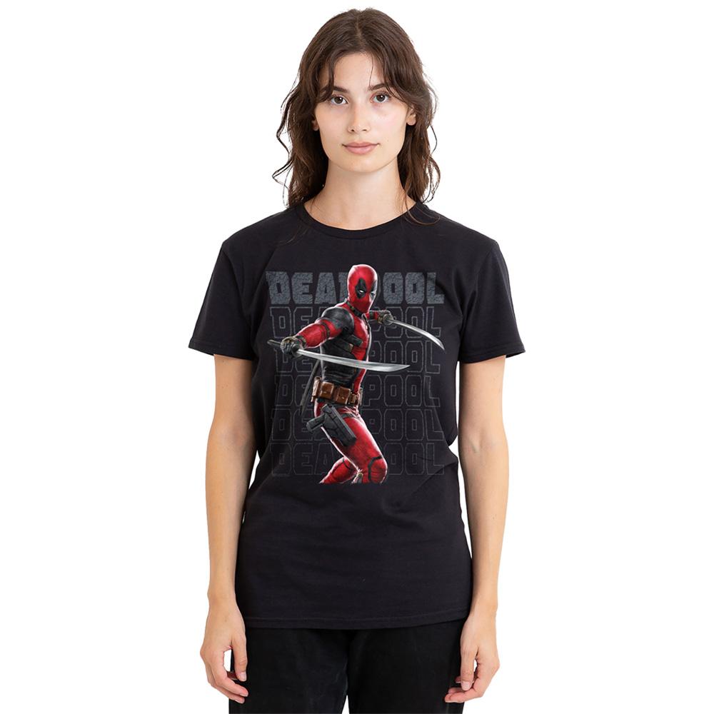 Black - Lifestyle - Deadpool & Wolverine Womens-Ladies Wade Katanas T-Shirt