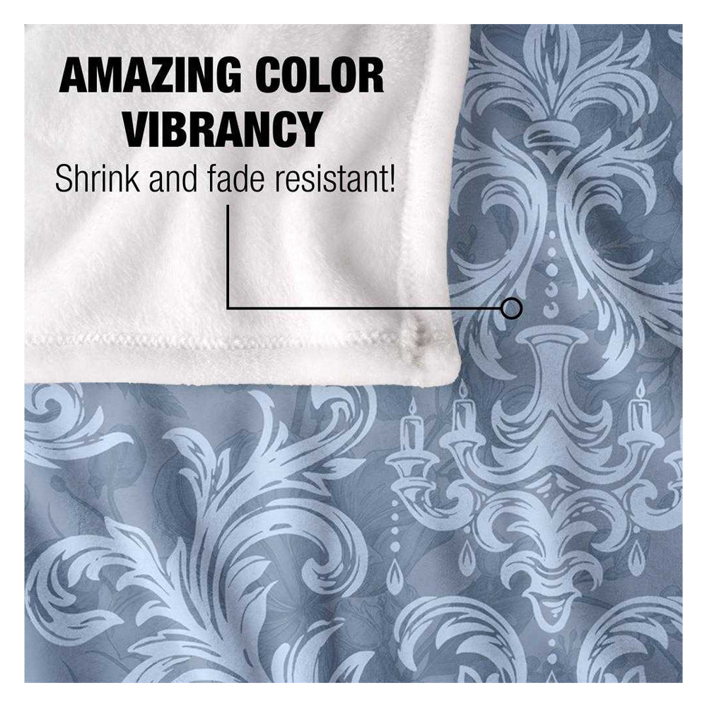 Blue - Lifestyle - Bridgerton Bee Mask Soft Damask Blanket