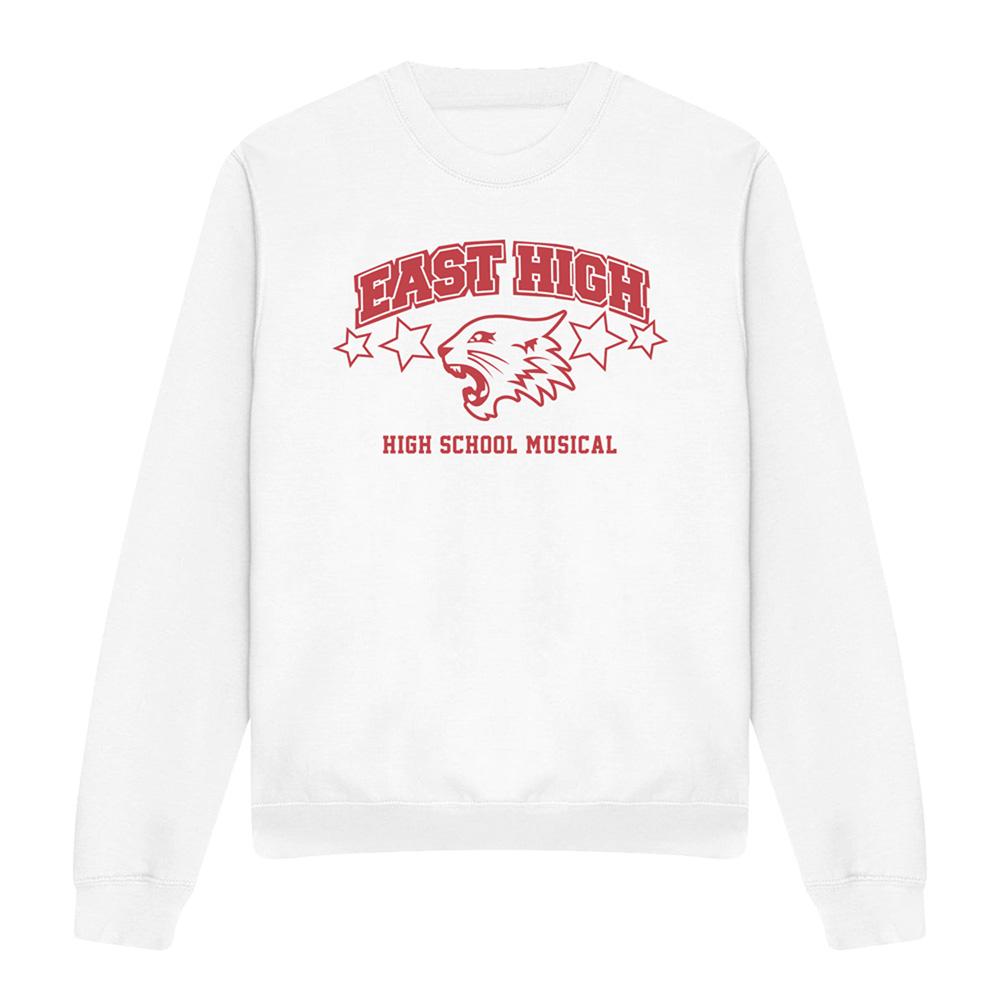 White - Front - High School Musical Unisex Adult East High Sweatshirt