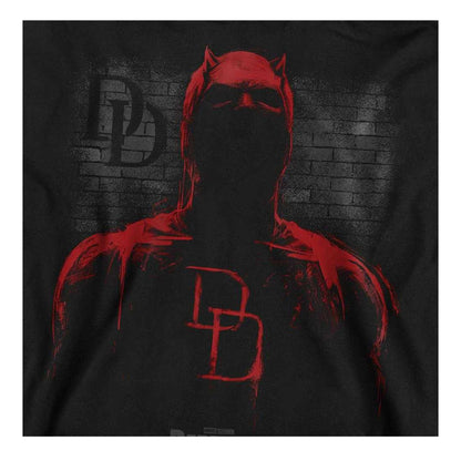 Black - Side - Daredevil Unisex Adult Man Without Fear Paint Sweatshirt