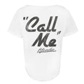 White - Back - Blondie Womens-Ladies Call Me T-Shirt