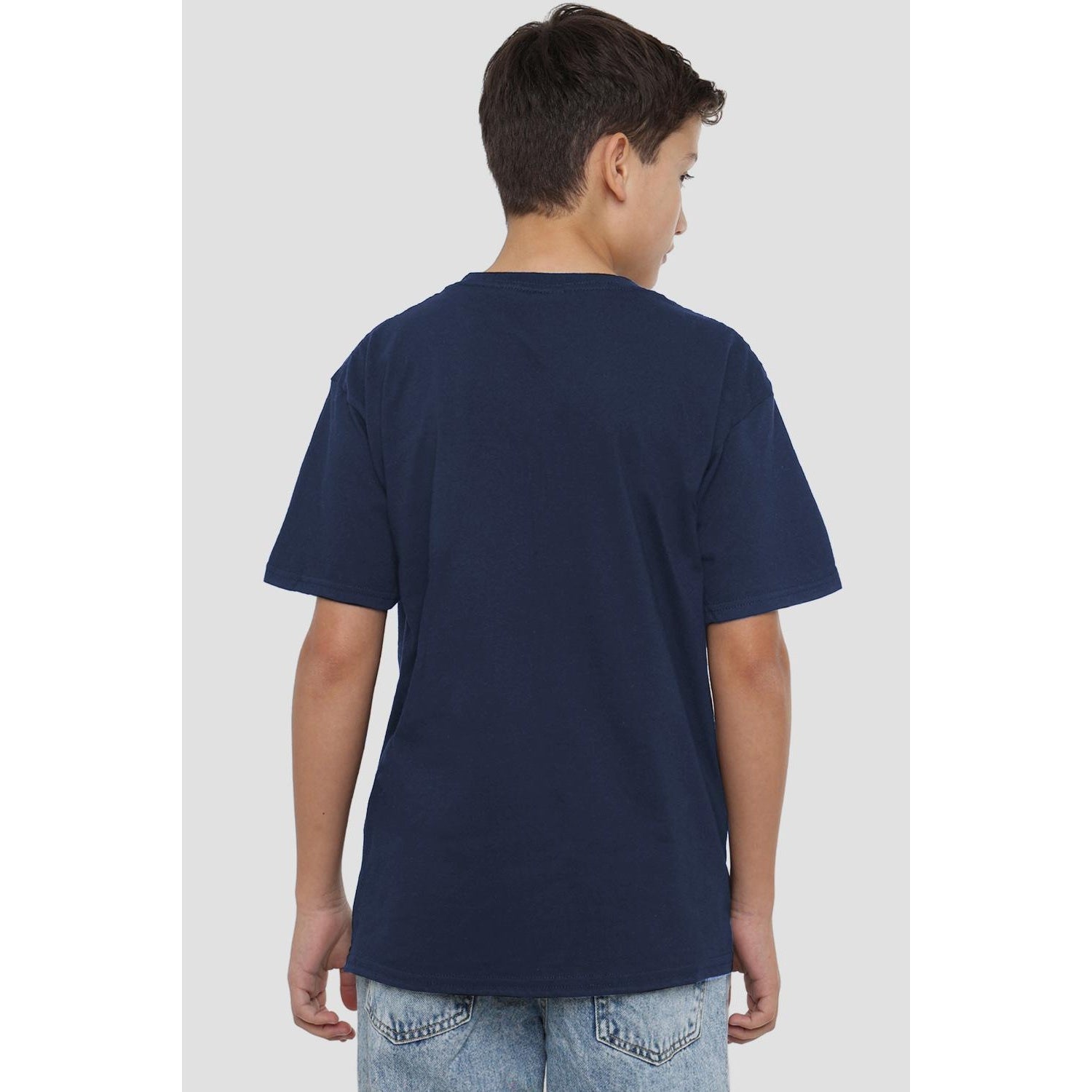 Navy - Back - Aladdin Childrens-Kids Let´s Make Some Magic Genie T-Shirt