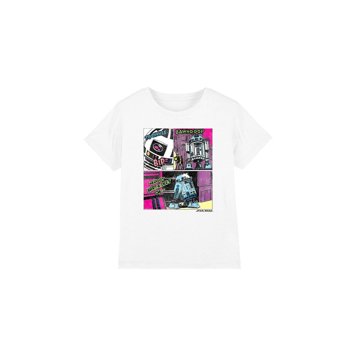 White - Front - Star Wars Childrens-Kids To The Rescue R2-D2 T-Shirt