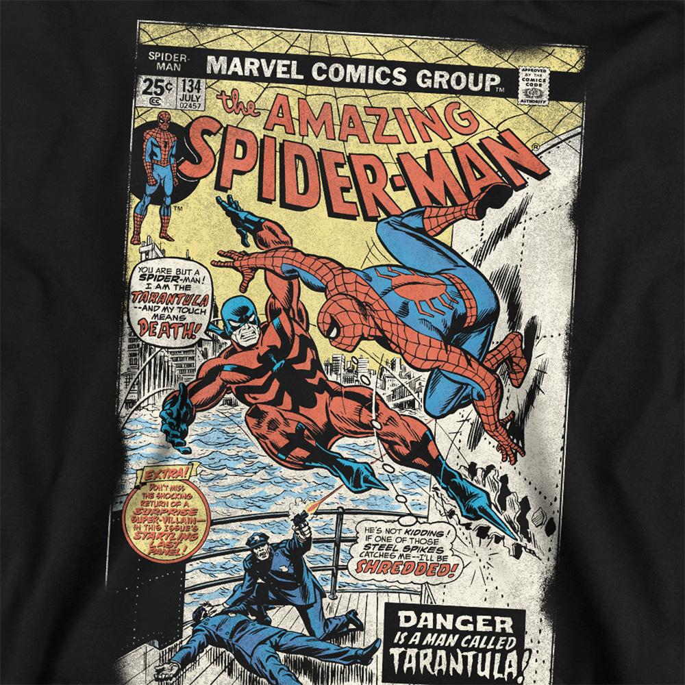 Black - Back - Spider-Man Unisex Adult Retro Cover Tarantula Sweatshirt