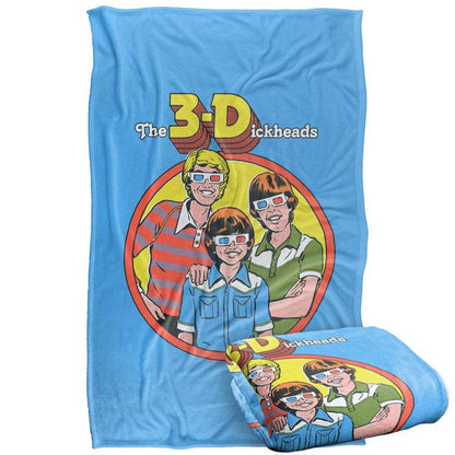 Multicoloured - Back - Steven Rhodes 3D Soft Touch Blanket