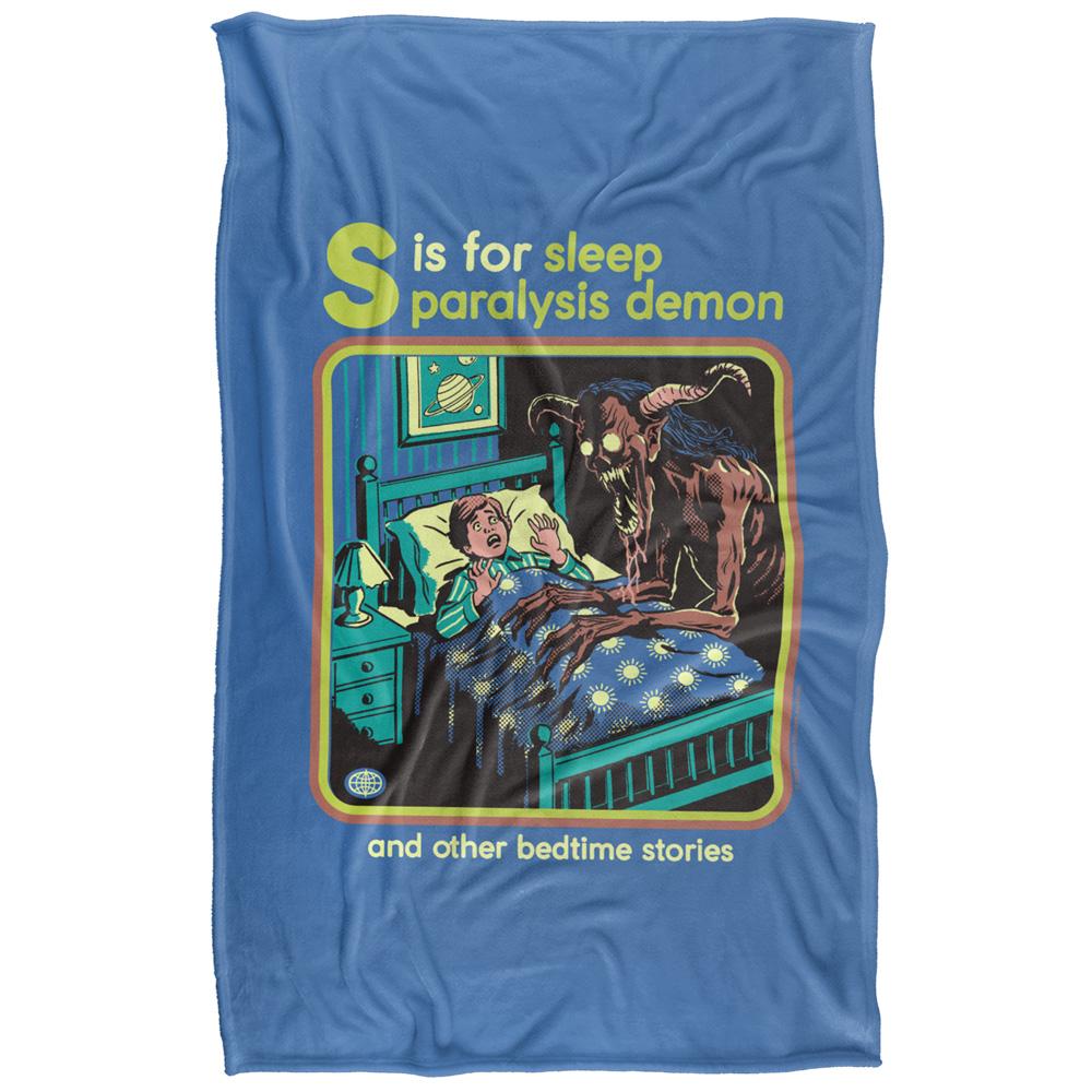 Multicoloured Print - Back - Steven Rhodes Sleep Paralysis Demon Silky Soft Touch Blanket