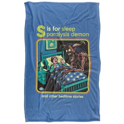 Multicoloured Print - Back - Steven Rhodes Sleep Paralysis Demon Silky Soft Touch Blanket