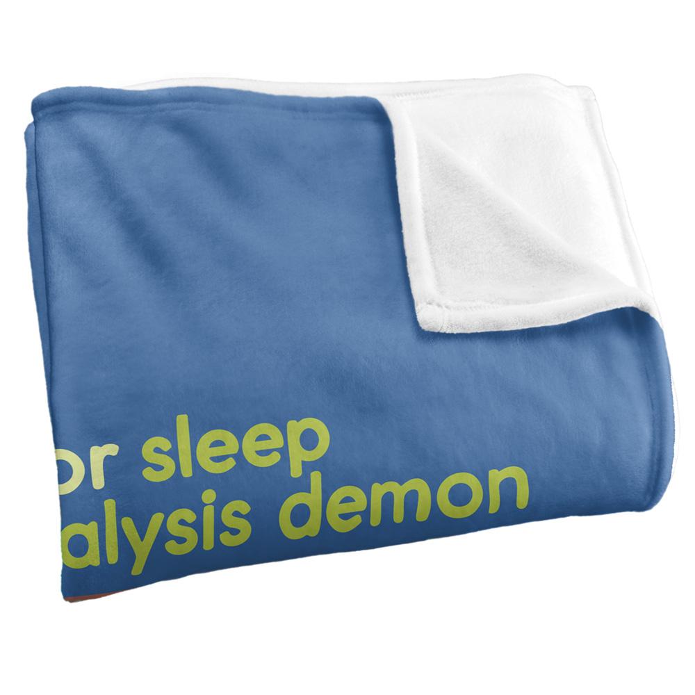 Multicoloured Print - Side - Steven Rhodes Sleep Paralysis Demon Silky Soft Touch Blanket