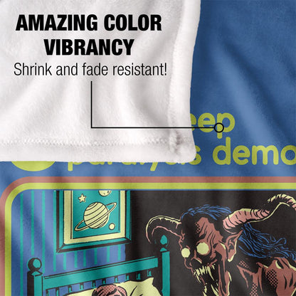 Multicoloured Print - Lifestyle - Steven Rhodes Sleep Paralysis Demon Silky Soft Touch Blanket