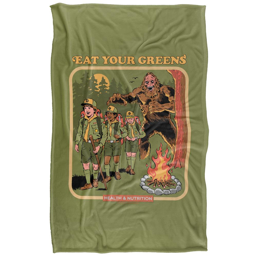Multicoloured - Front - Steven Rhodes Eat Your Greens Soft Touch Blanket