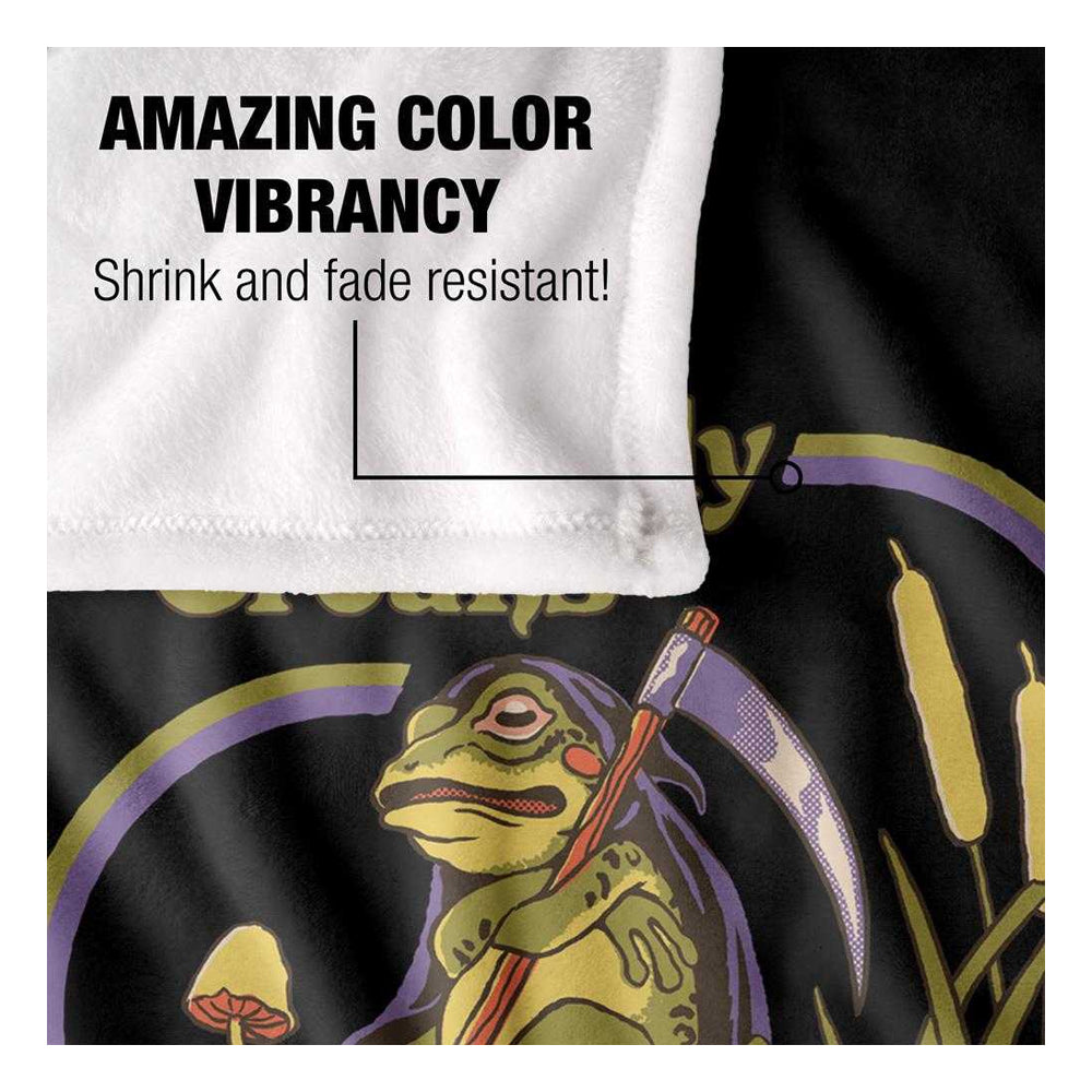 Multicoloured - Side - Steven Rhodes Everybody Croaks Soft Touch Blanket