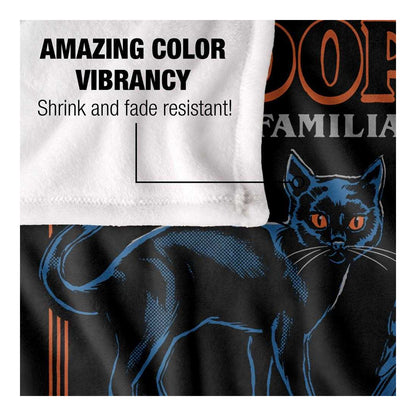 Black-Blue-Orange - Side - Steven Rhodes Adopt A Familiar Soft Touch Blanket