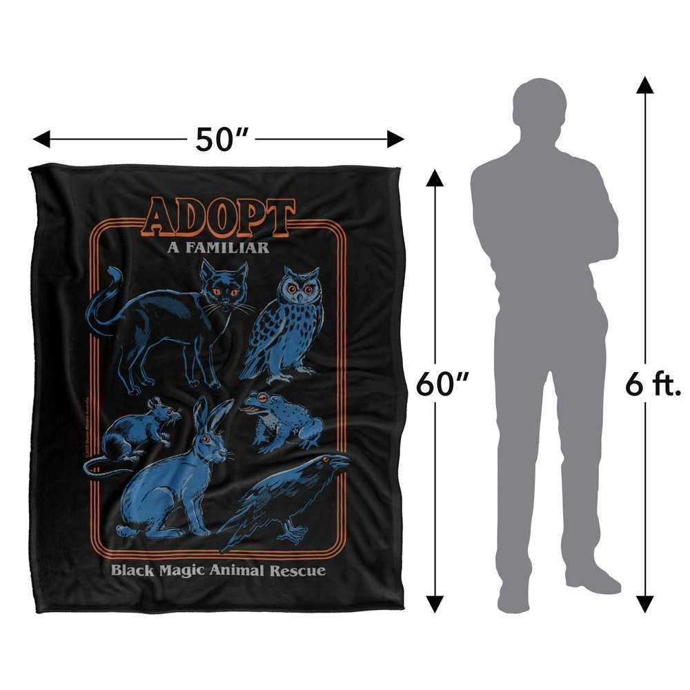 Black-Blue-Orange - Lifestyle - Steven Rhodes Adopt A Familiar Soft Touch Blanket