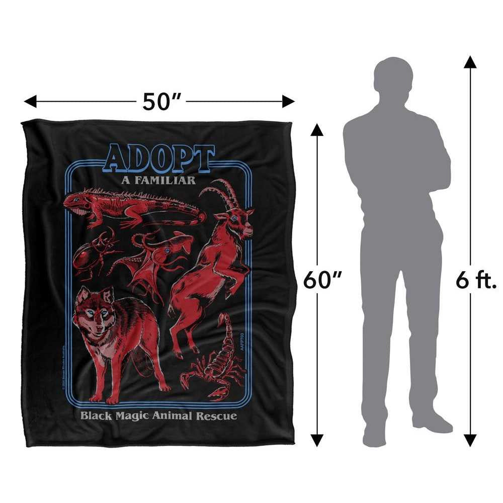 Black-Red-Blue - Lifestyle - Steven Rhodes Adopt A Familiar Part 3 Soft Touch Blanket