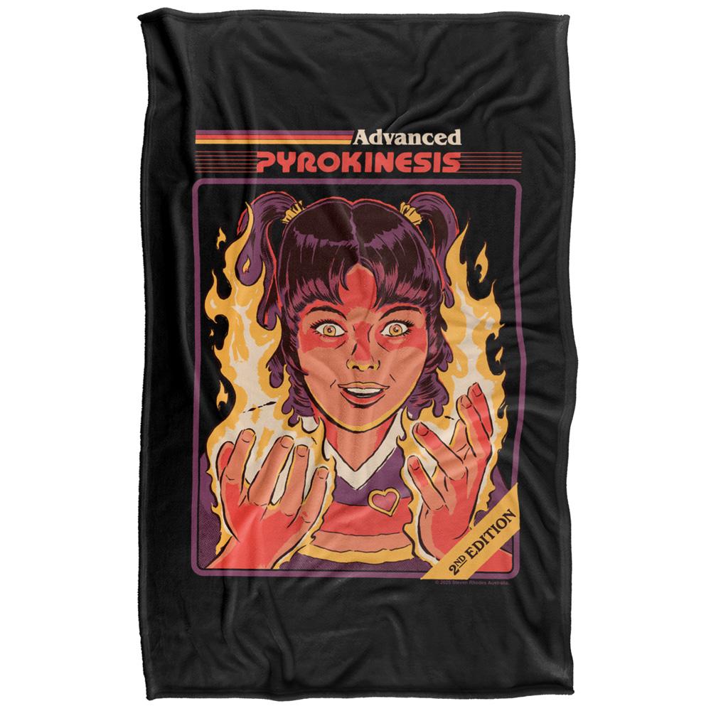 Multicoloured Print - Back - Steven Rhodes Advanced Pyrokinesis Soft Touch Blanket