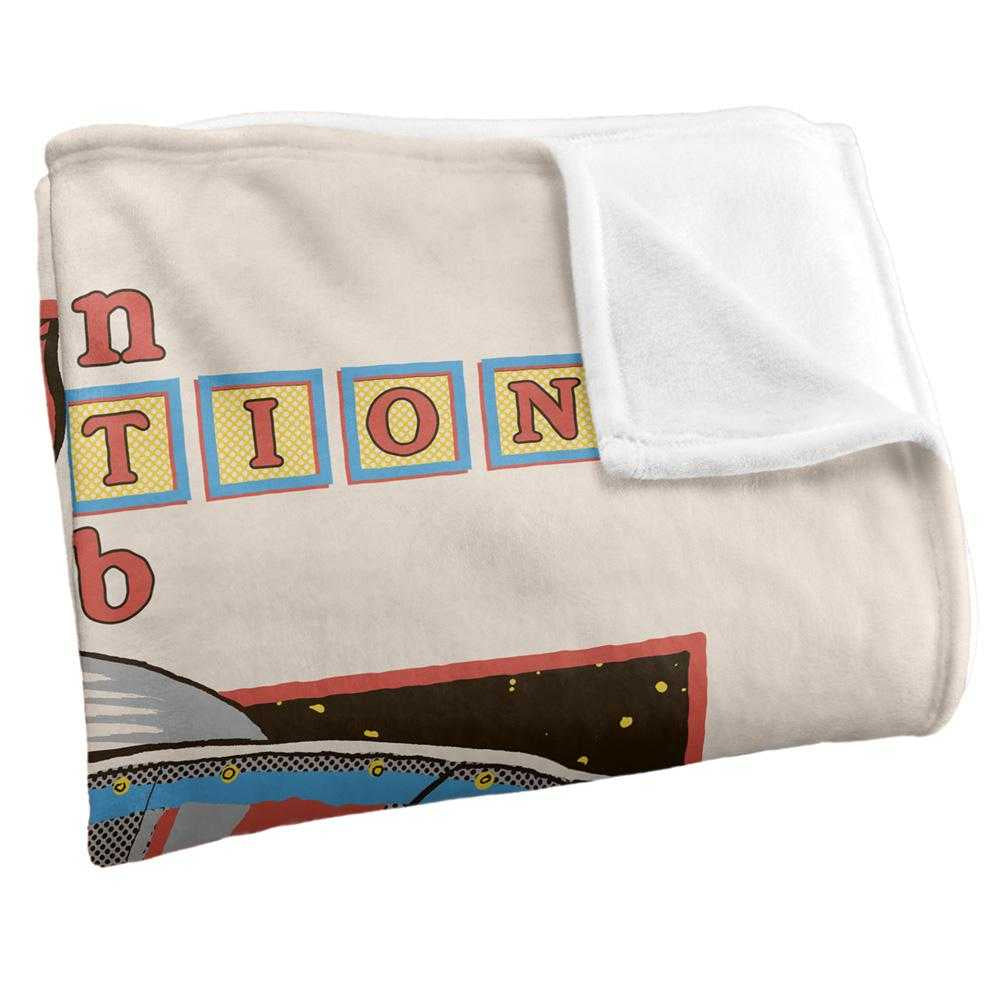 Multicoloured - Back - Steven Rhodes Alien Abduction Club Soft Touch Blanket