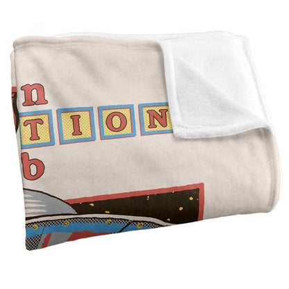 Multicoloured - Back - Steven Rhodes Alien Abduction Club Soft Touch Blanket