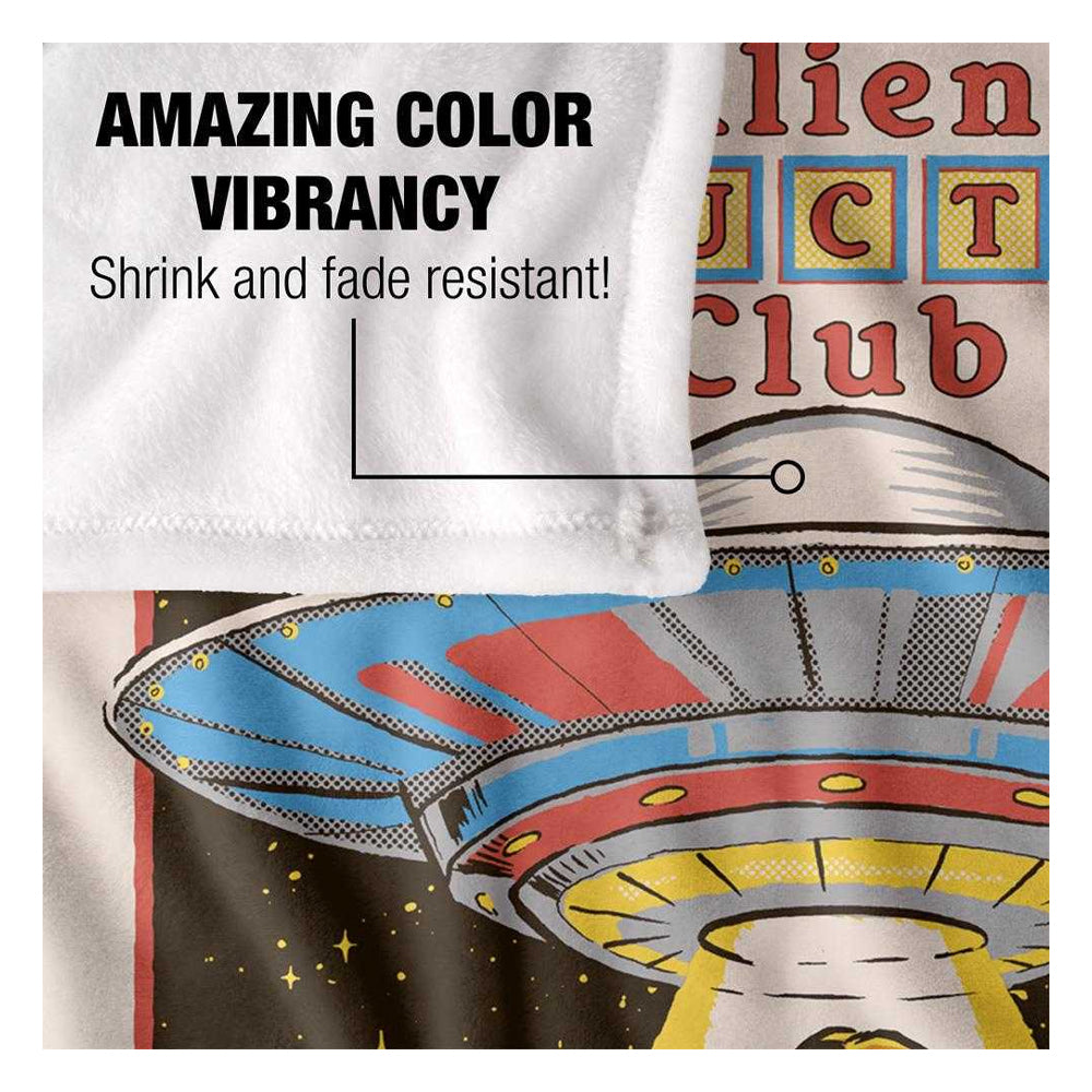 Multicoloured - Side - Steven Rhodes Alien Abduction Club Soft Touch Blanket