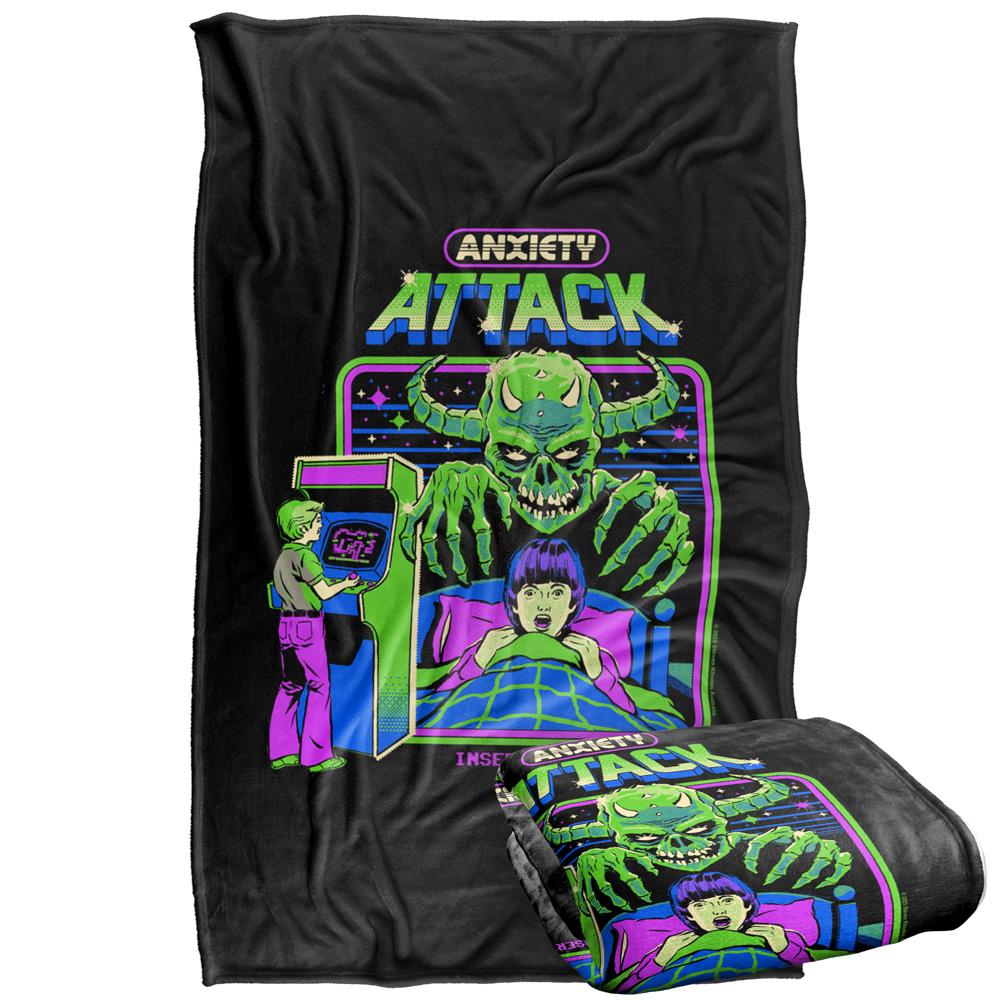 Multicoloured Print - Front - Steven Rhodes Anxiety Attack Soft Touch Blanket
