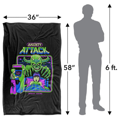 Multicoloured Print - Pack Shot - Steven Rhodes Anxiety Attack Soft Touch Blanket
