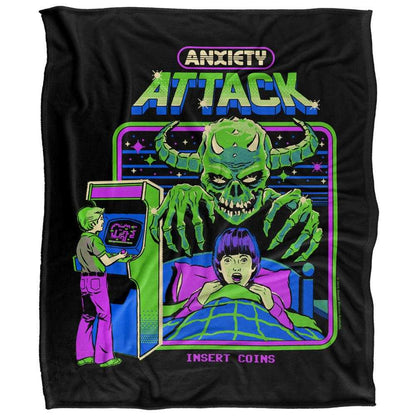 Multicoloured - Front - Steven Rhodes Anxiety Attack Soft Touch Blanket