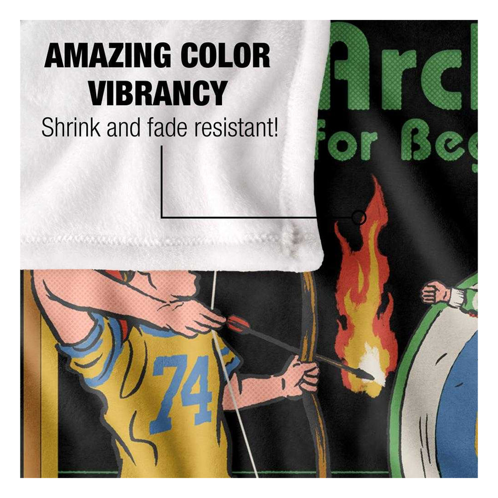 Multicoloured - Side - Steven Rhodes Archery For Beginners Soft Touch Blanket