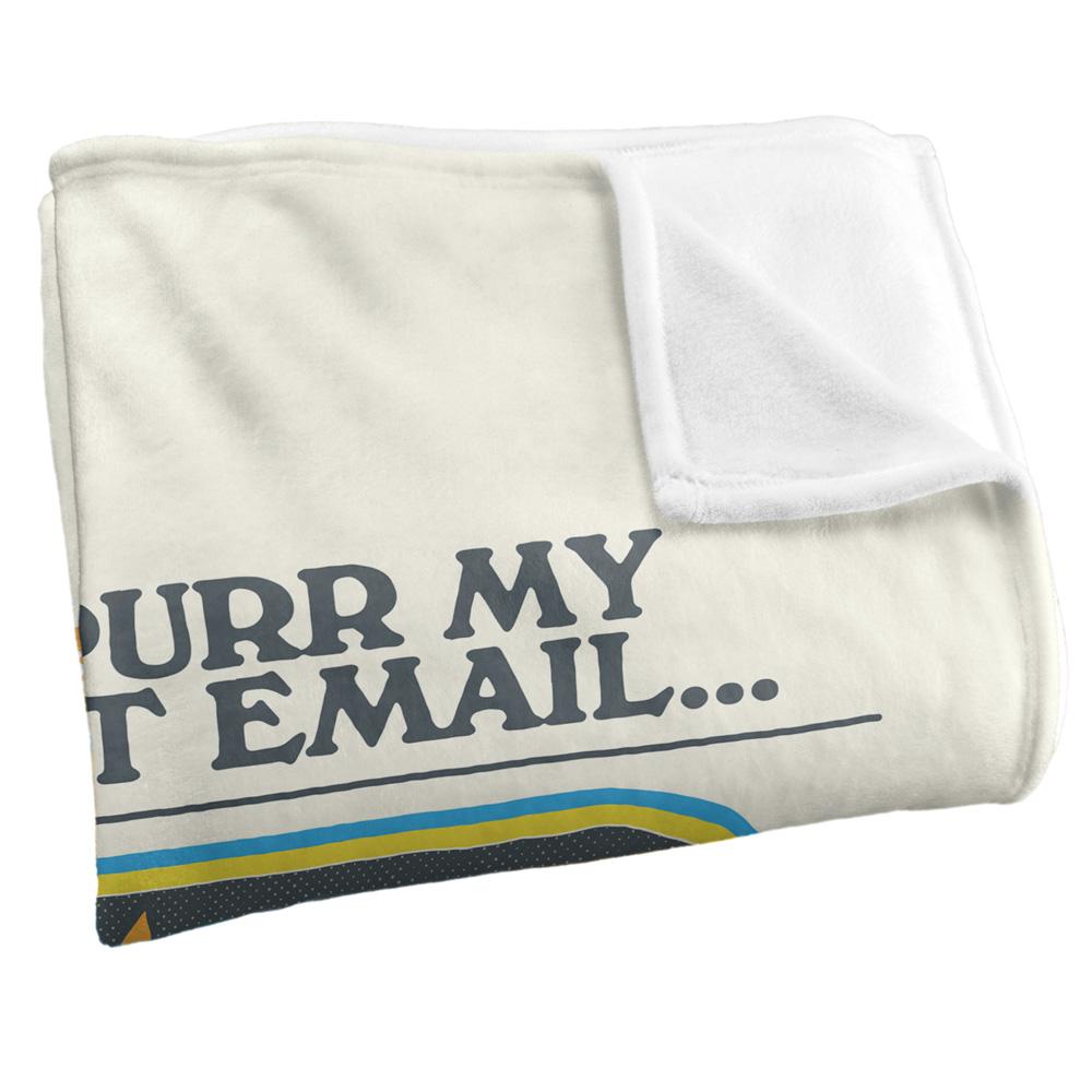 Multicoloured Print - Side - Steven Rhodes As Purr My Last Email Soft Touch Blanket