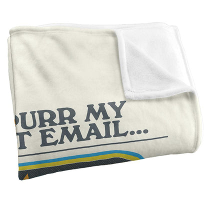 Multicoloured Print - Side - Steven Rhodes As Purr My Last Email Soft Touch Blanket