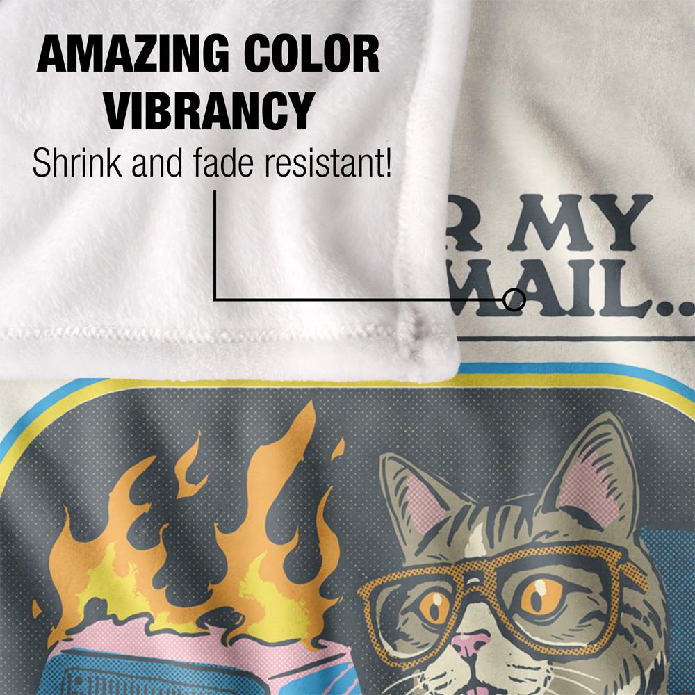 Multicoloured Print - Lifestyle - Steven Rhodes As Purr My Last Email Soft Touch Blanket