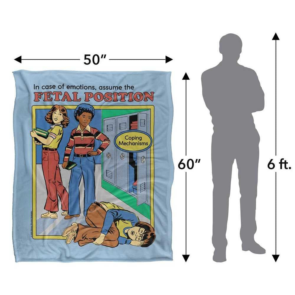 Multicoloured - Lifestyle - Steven Rhodes Assume The Fetal Position Soft Touch Blanket