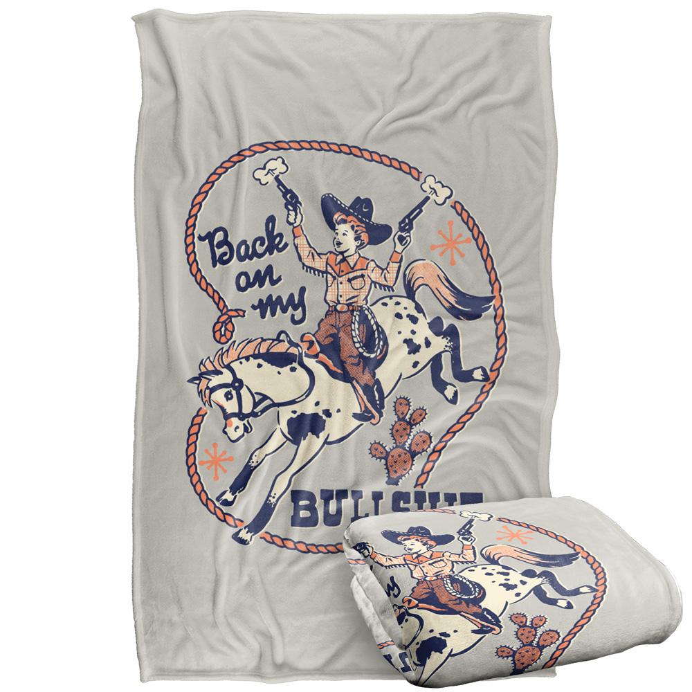 Multicoloured Print - Side - Steven Rhodes Back On My Bullshit Soft Touch Blanket
