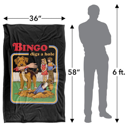 Multicoloured - Lifestyle - Steven Rhodes Bingo Digs A Hole Soft Touch Blanket