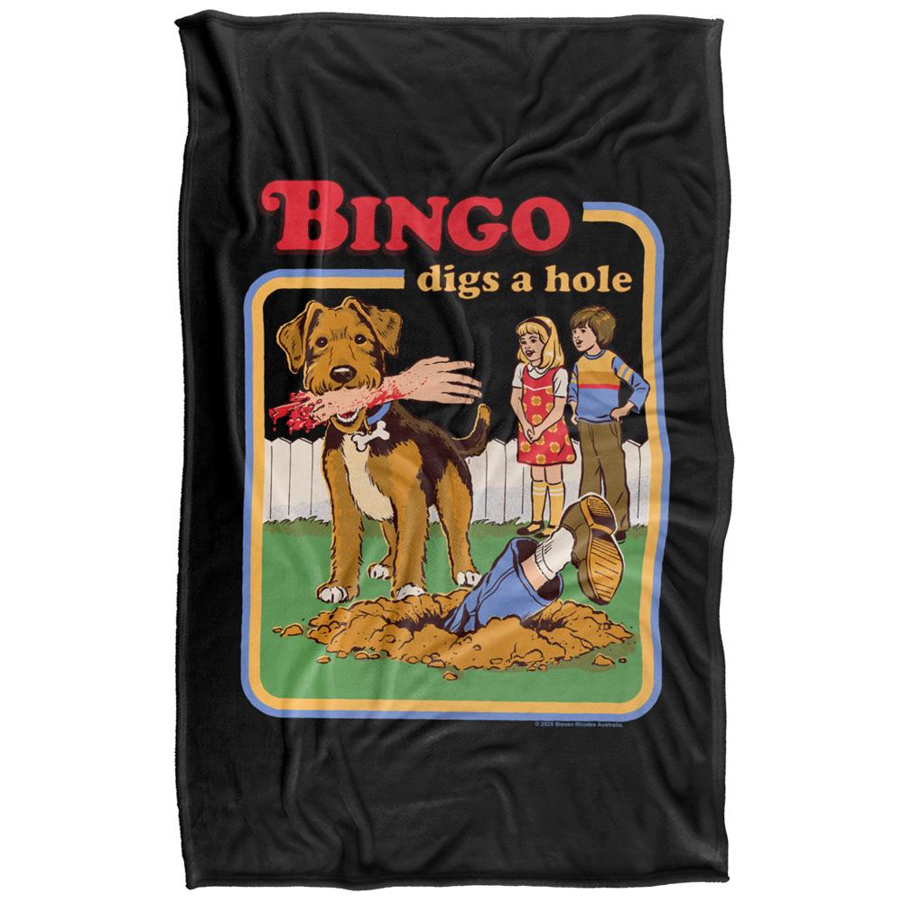 Multicoloured - Front - Steven Rhodes Bingo Digs A Hole Soft Touch Blanket