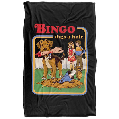 Multicoloured - Front - Steven Rhodes Bingo Digs A Hole Soft Touch Blanket