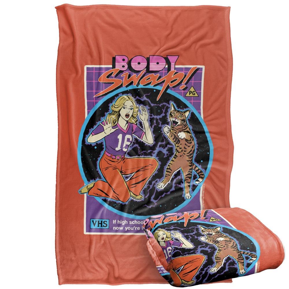 Multicoloured Print - Side - Steven Rhodes Body Swap Soft Touch Blanket