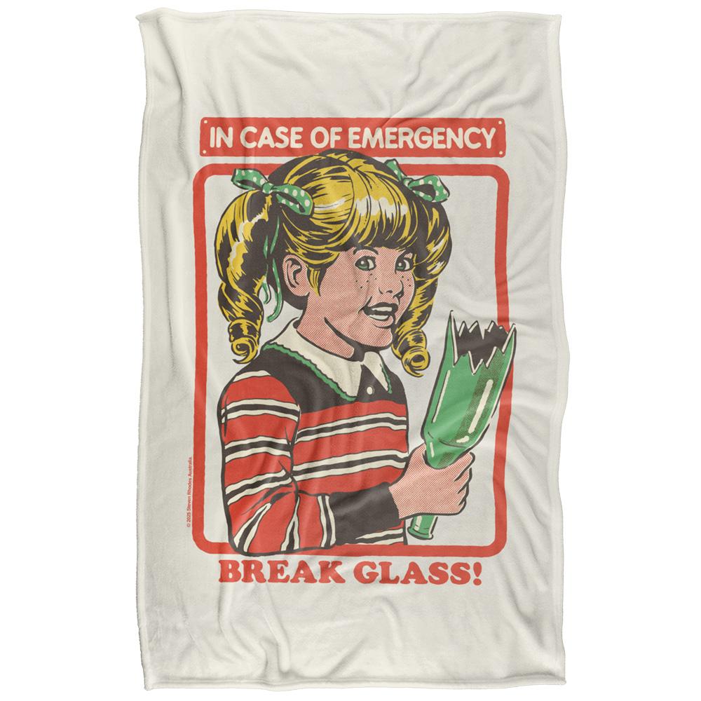 Multicoloured Print - Front - Steven Rhodes Break Glass Soft Touch Blanket