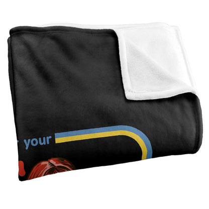 Multicoloured Print - Back - Steven Rhodes Caring For Your Demon Cat Soft Touch Blanket