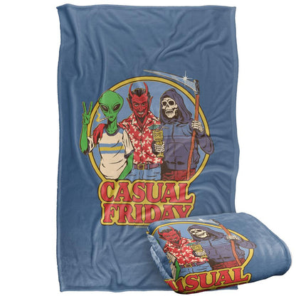 Multicoloured Print - Front - Steven Rhodes Casual Friday Soft Touch Blanket