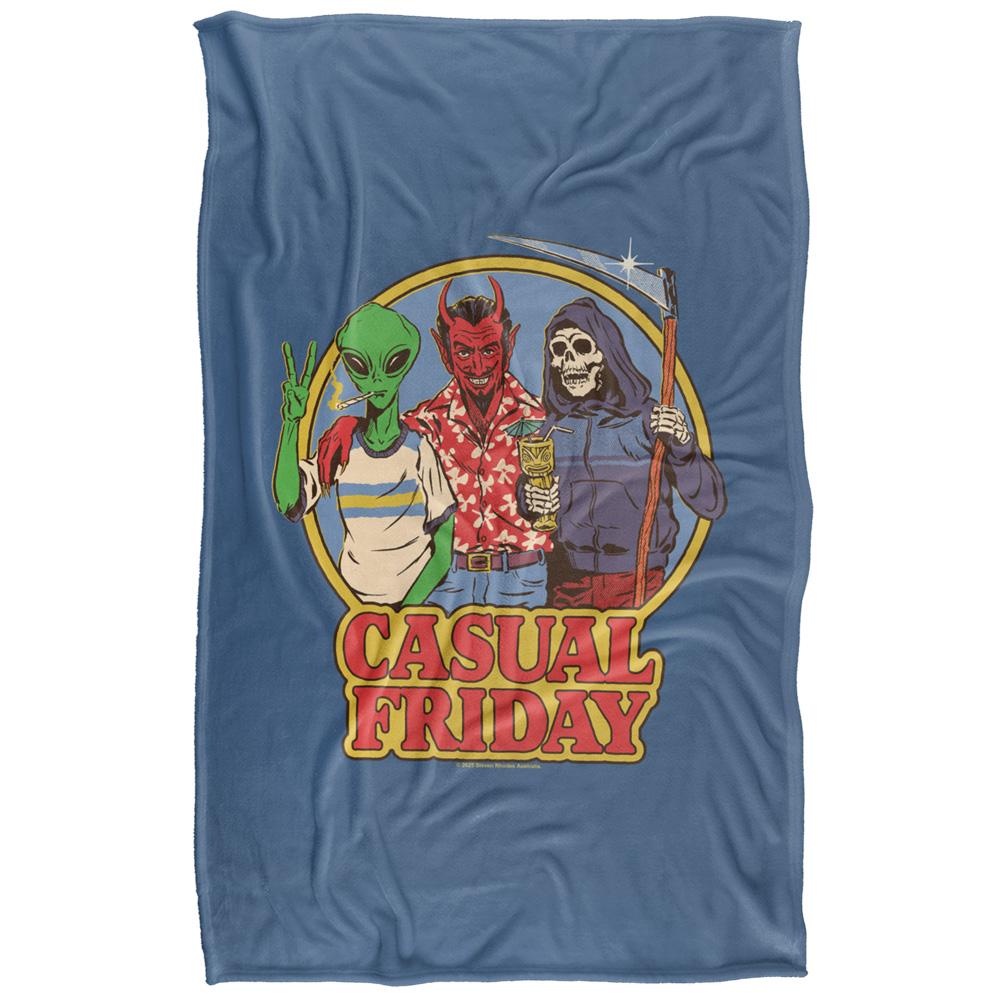 Multicoloured Print - Back - Steven Rhodes Casual Friday Soft Touch Blanket