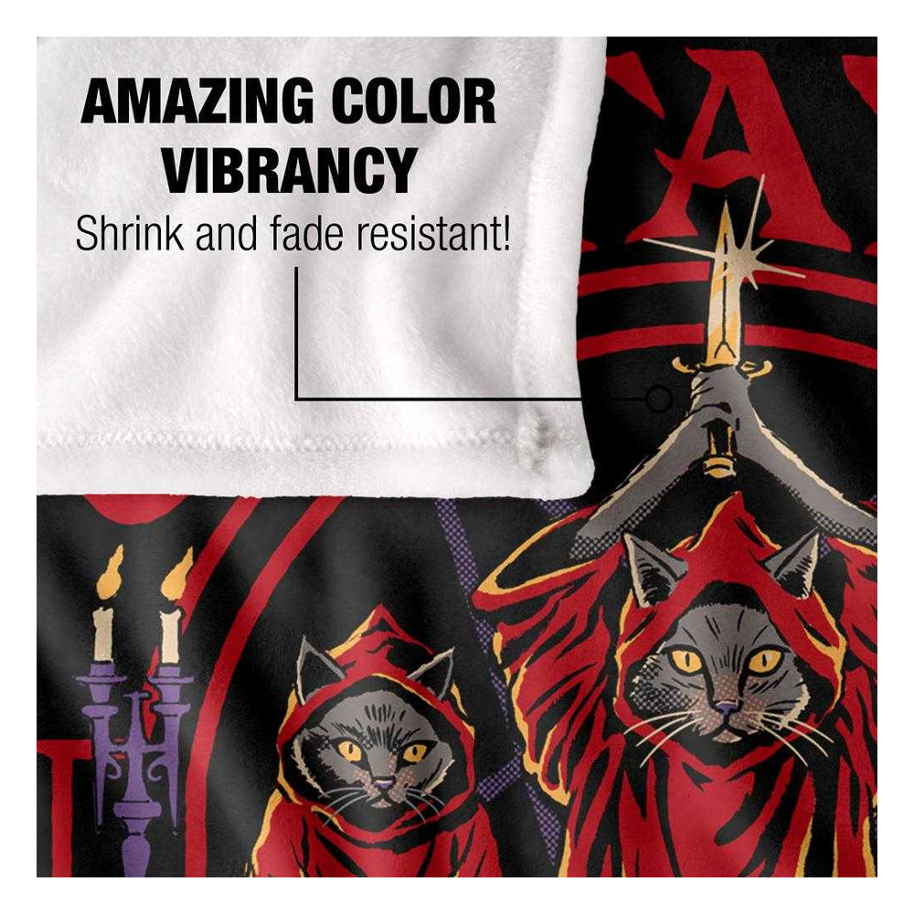 Multicoloured - Side - Steven Rhodes Catanic Panic Soft Touch Blanket